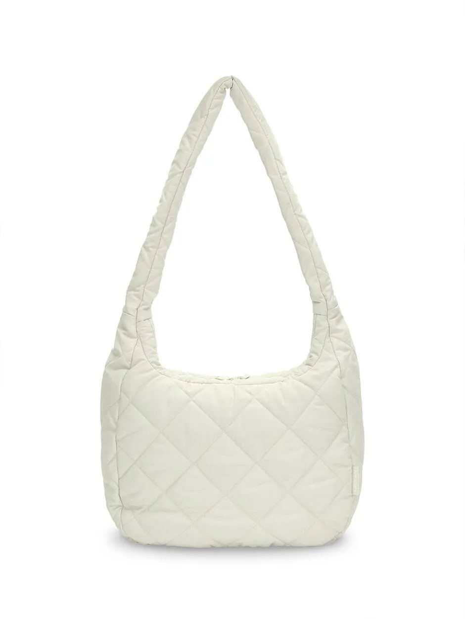 Melrose Quilting Shoulder Bag L Beige