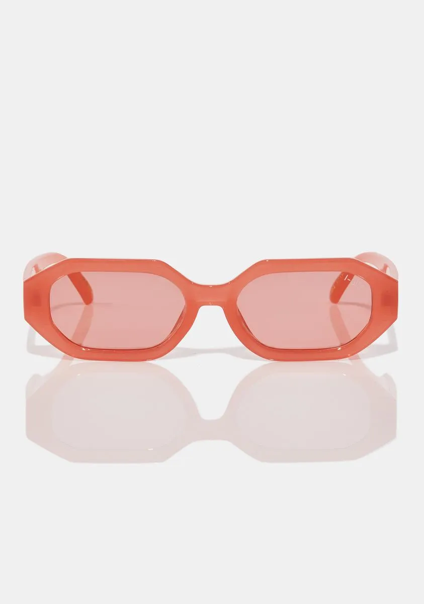 Mercer Coral Oval Sunglasses-