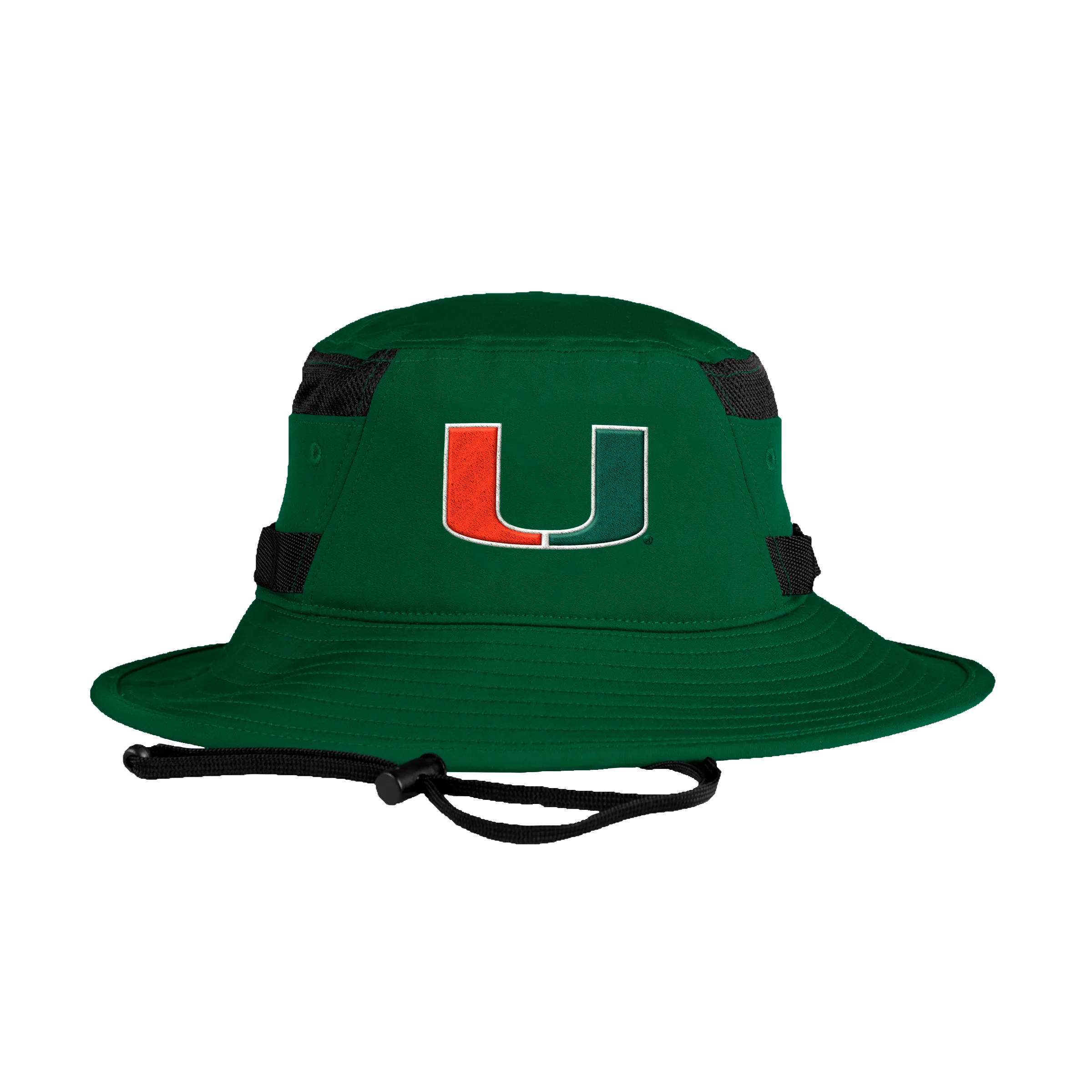 Miami Hurricanes adidas Aeroready Bucket Hat - Green