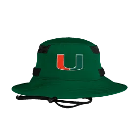 Miami Hurricanes adidas Aeroready Bucket Hat - Green