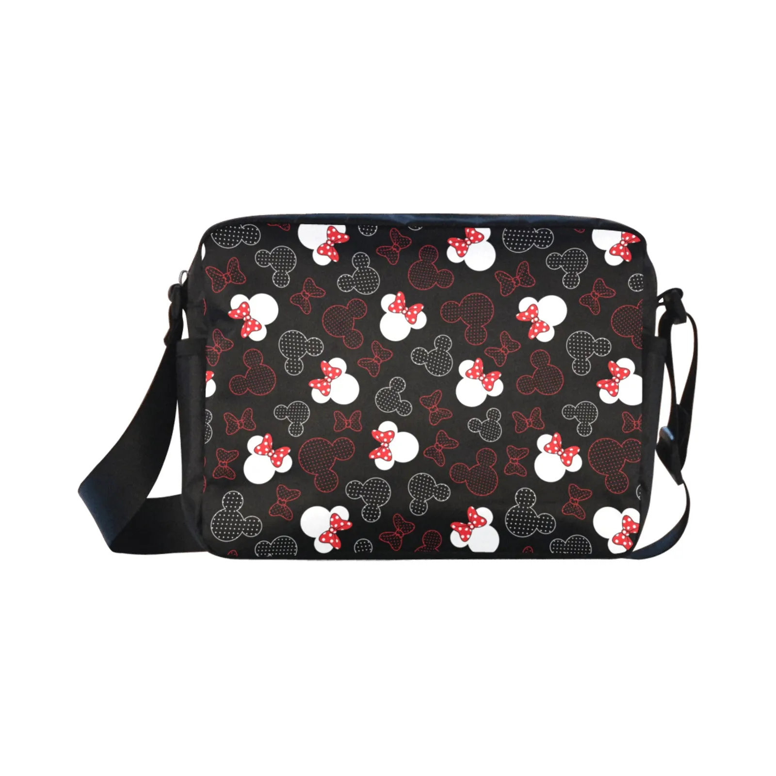 Mickey And Minnie Dots Classic Cross-body Nylon Bag