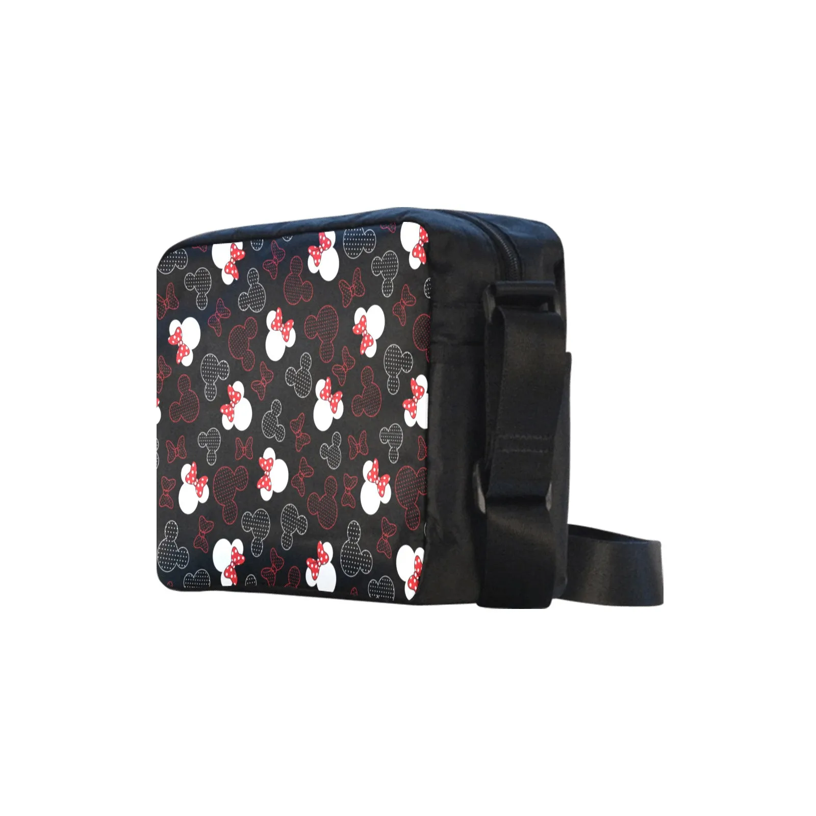 Mickey And Minnie Dots Classic Cross-body Nylon Bag