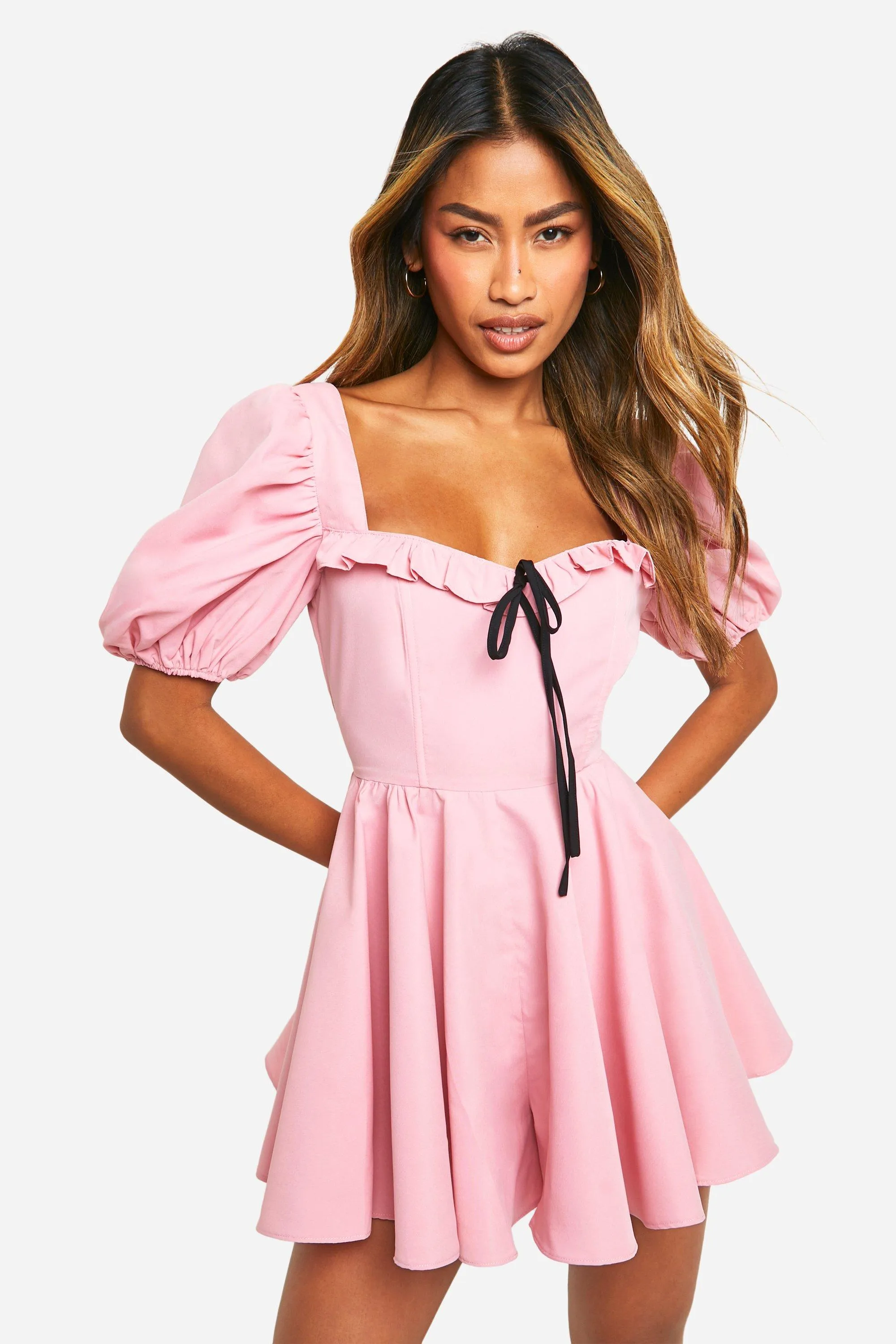 Milkmaid Puff Romper