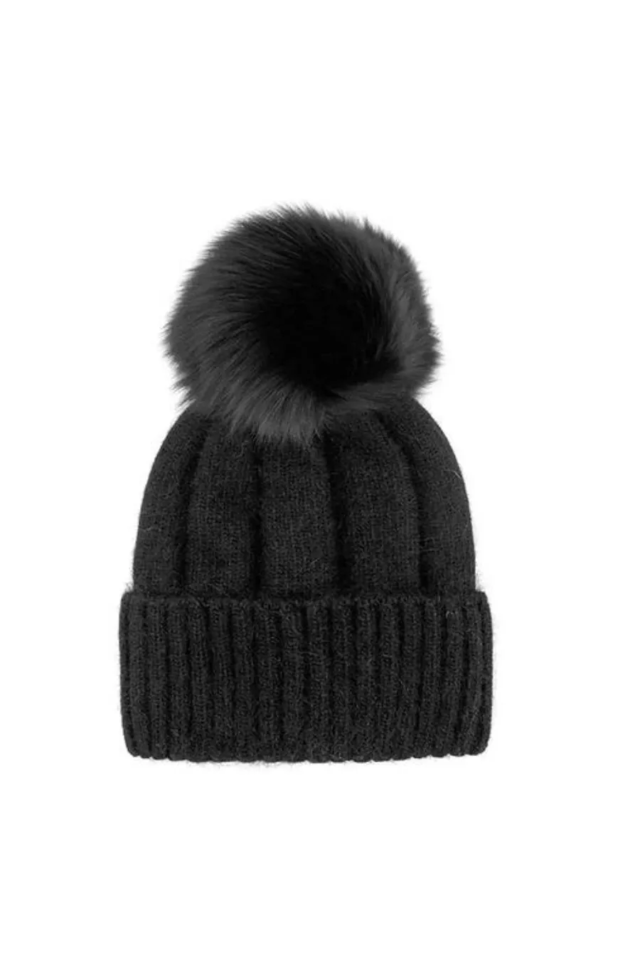 Mitchies Matchings Angora Beanie Black