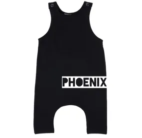 MLW By Design - Personalised Name Slouch Romper | Black