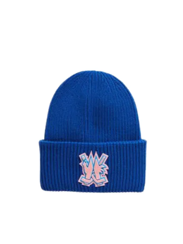 Moncler Beanie Logo Blue