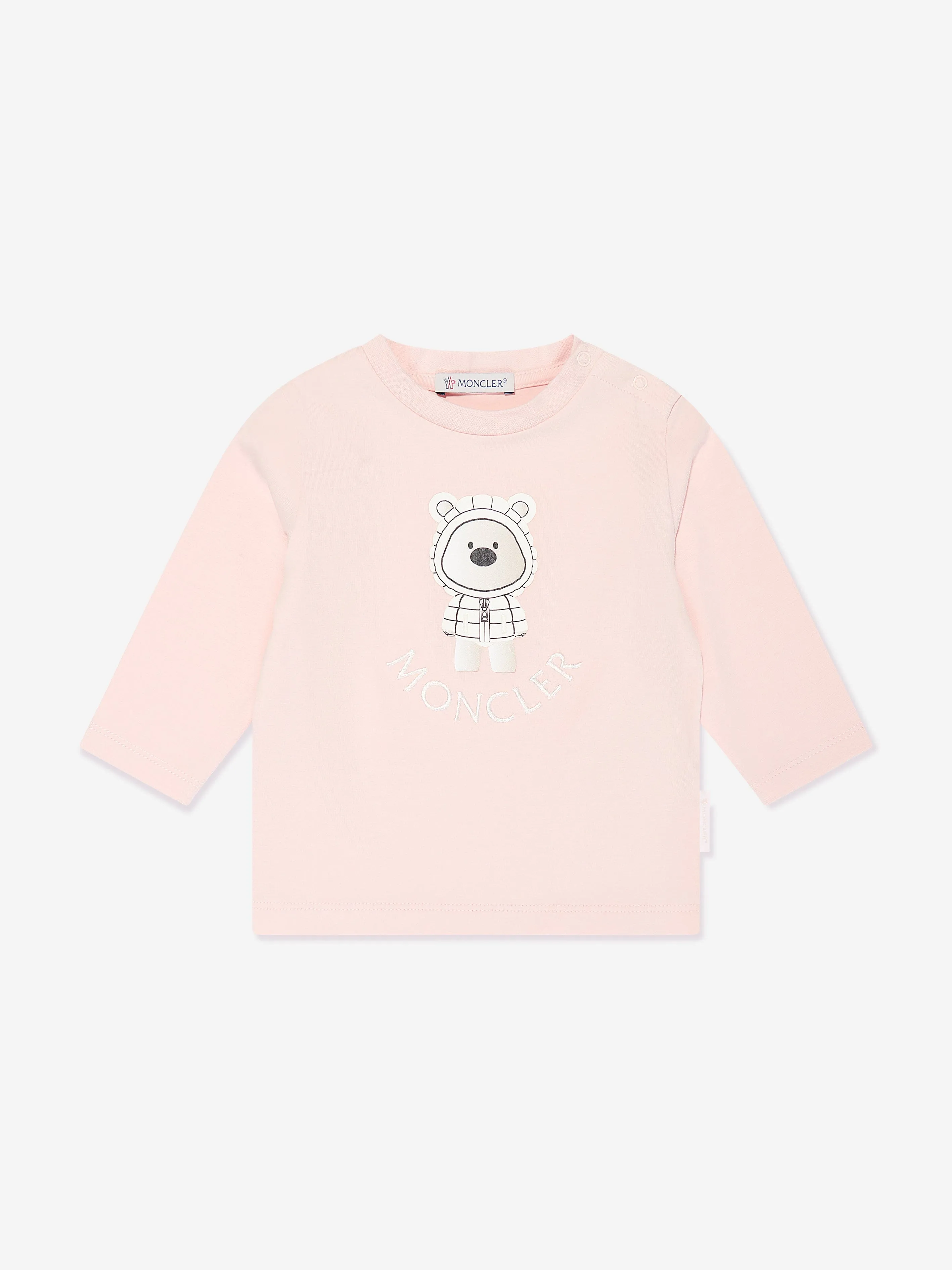 Moncler Enfant Baby Girls Teddy Bear Tracksuit in Pink