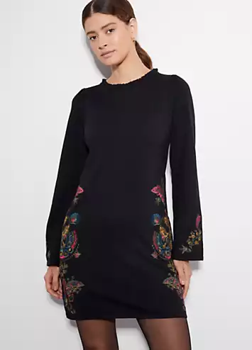 Monsoon Elle Embroidered Tunic Dress