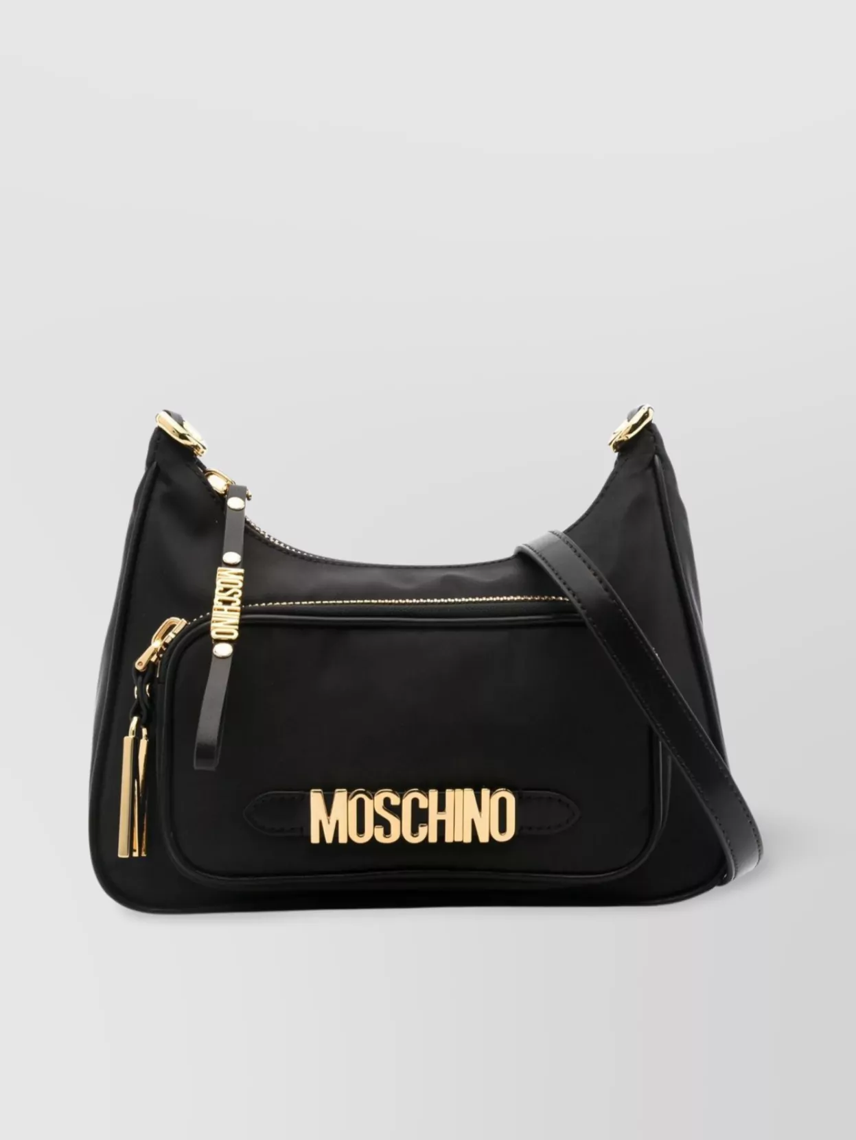 Moschino   Logo shoulder bag with adjustable strap