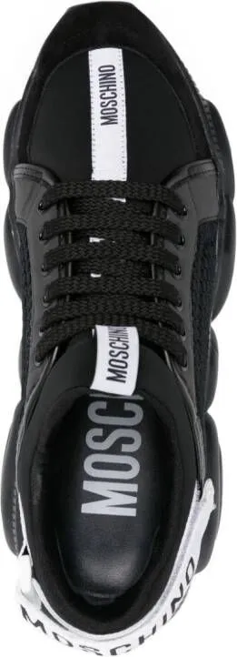 Moschino Teddy Bear panelled sneakers Black