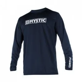 Mystic Star L/S Quickdry Mens Rash Vest - Navy