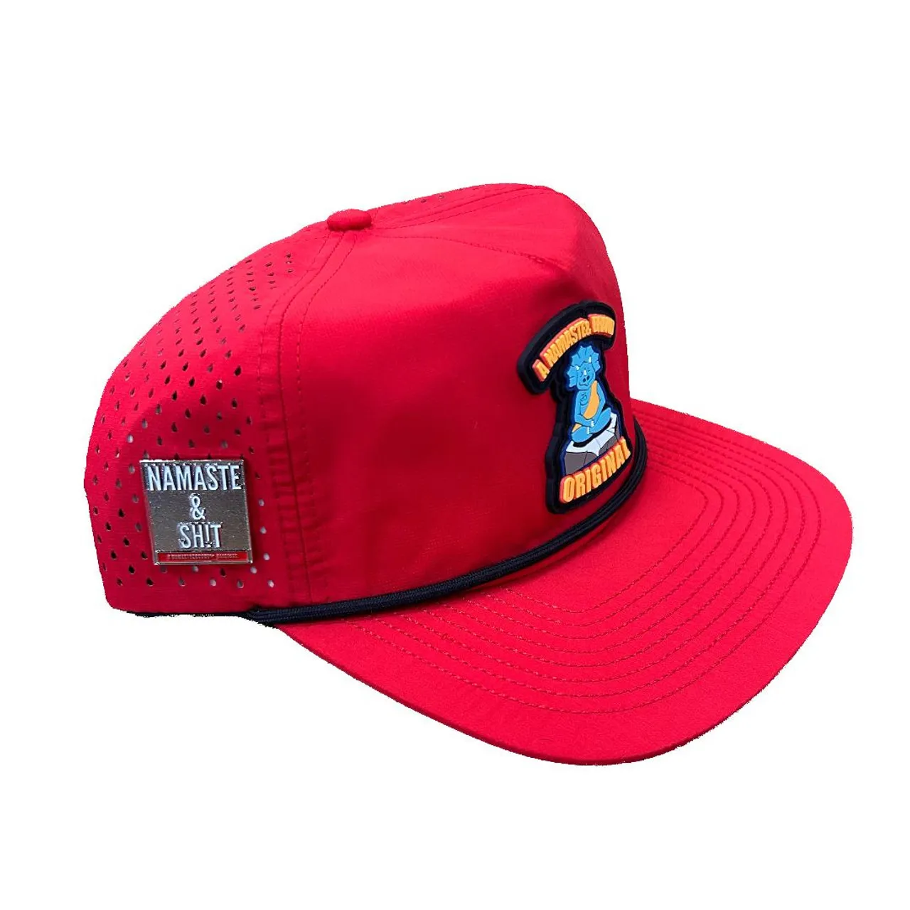 Namaste Brand Enzo Meditation Trucker Hat - Red