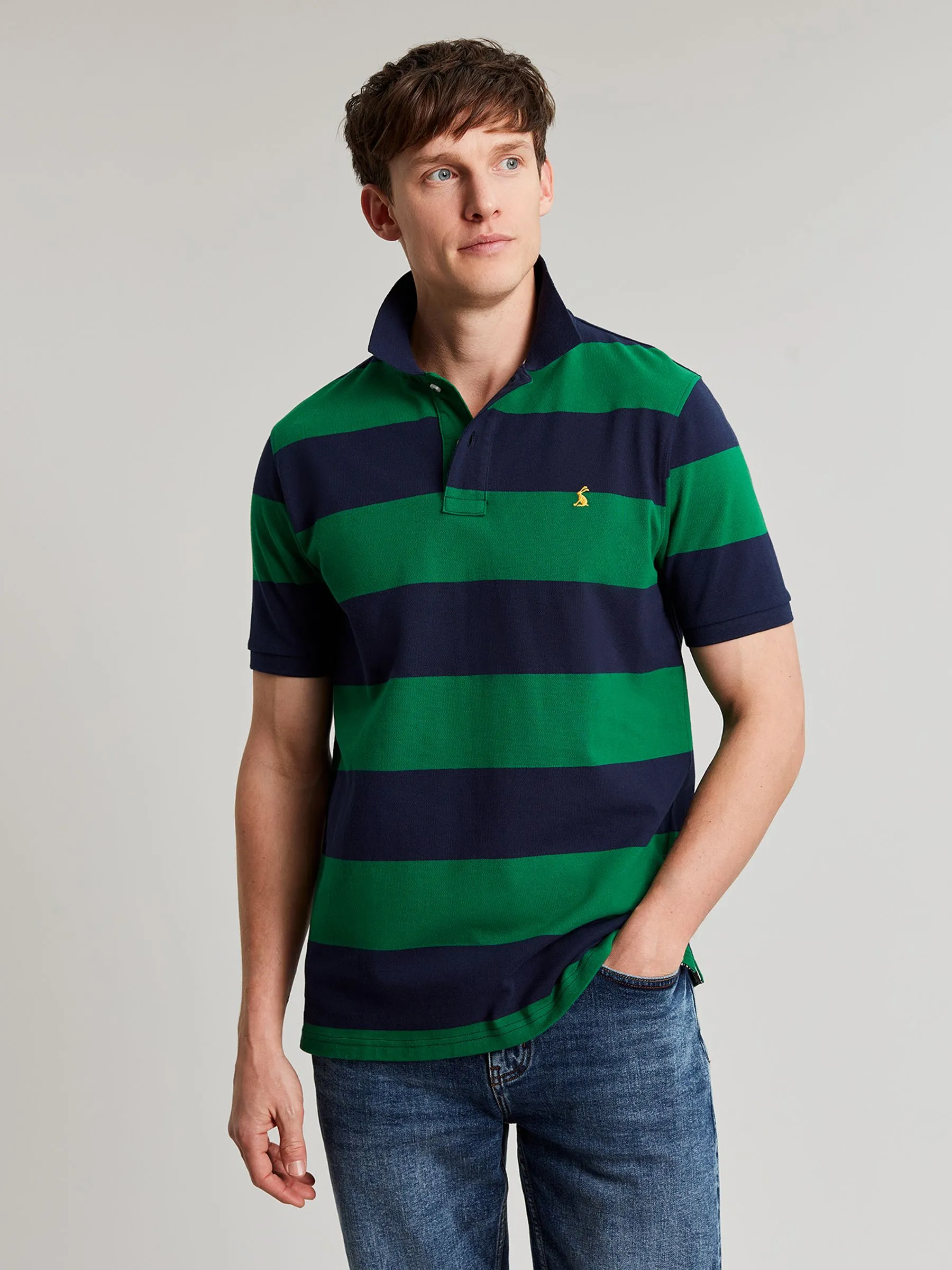 Navy/Green Polo Shirt