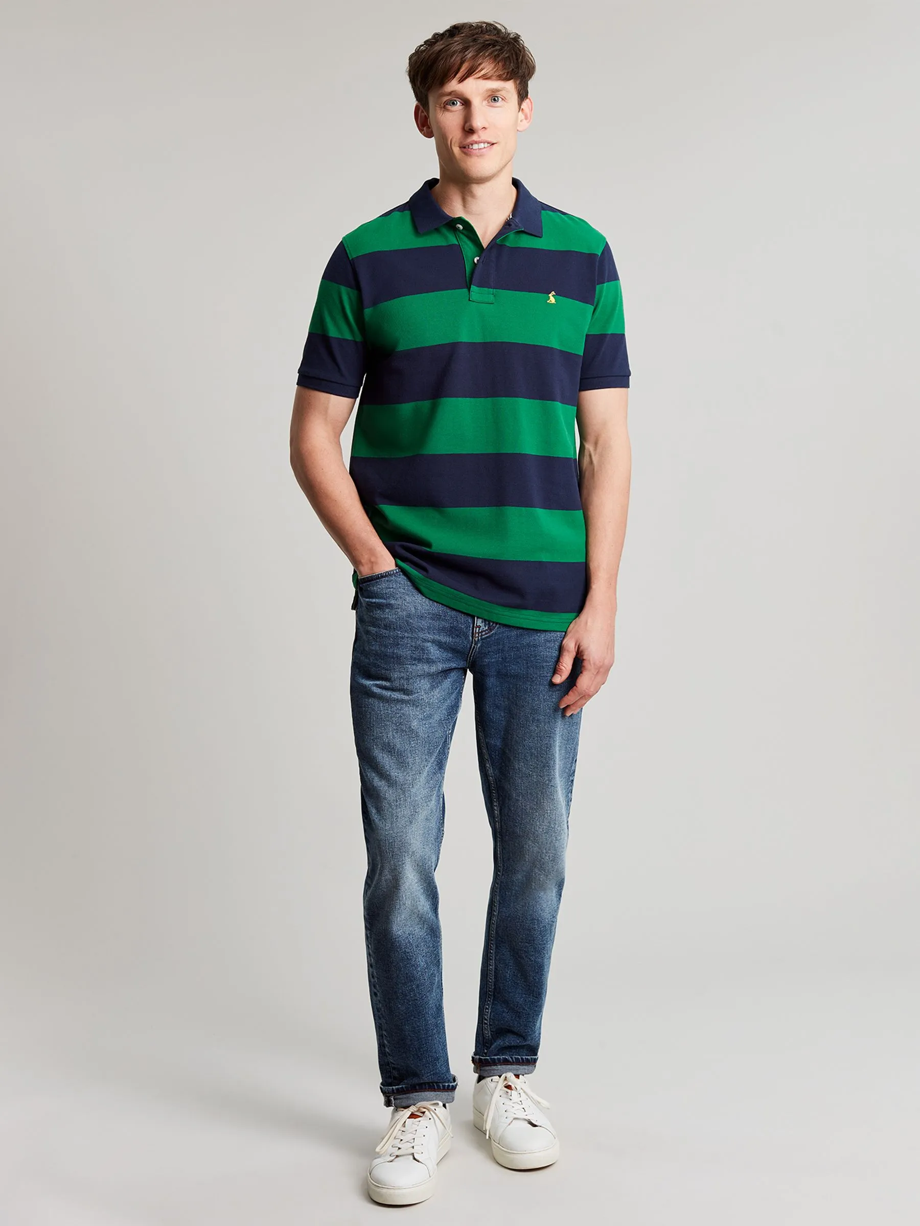 Navy/Green Polo Shirt