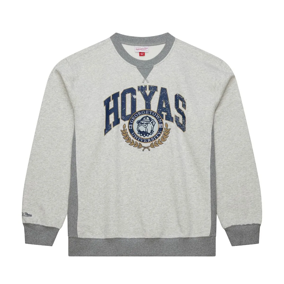 NCAA Premium Fleece Crew Vintage Logo Georgetown University