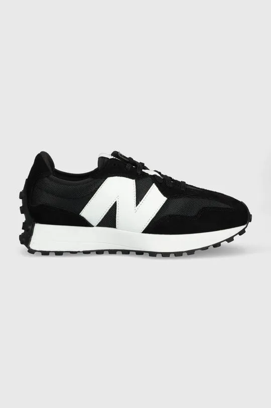 New Balance 327 Black White N Logo MS327CBW