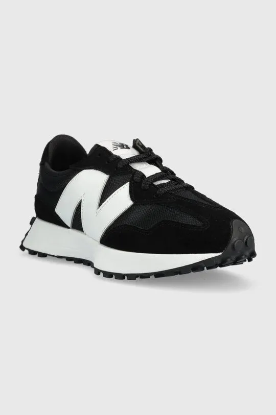 New Balance 327 Black White N Logo MS327CBW