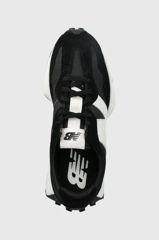 New Balance 327 Black White N Logo MS327CBW