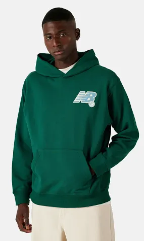 New Balance Athletics Relaxed Hoodie Dark green | Men | Junkyard