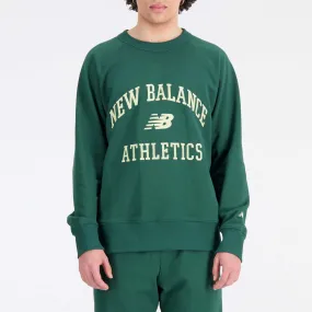 New Balance Athletics Varsity Cotton-Fleece Sweatshirt - M | Coggles