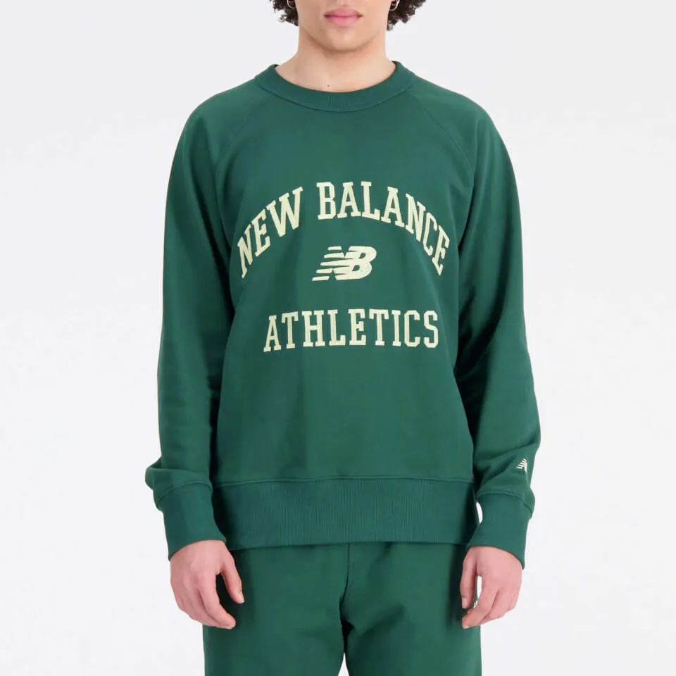 New Balance Athletics Varsity Cotton-Fleece Sweatshirt - M | Coggles