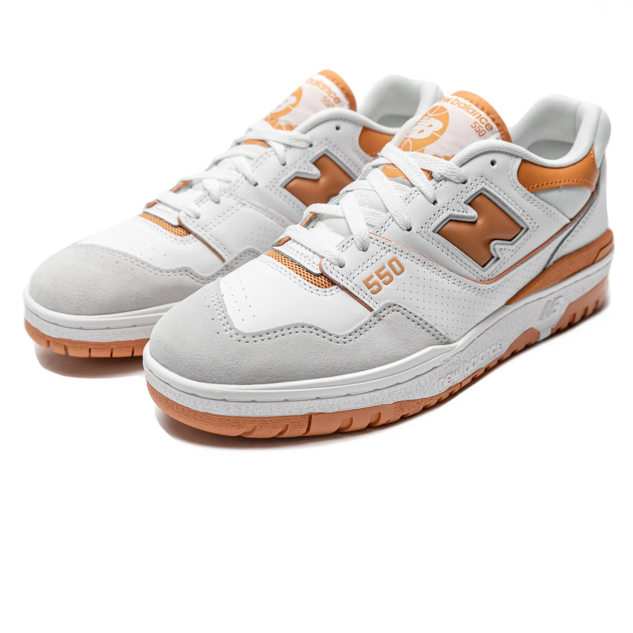 New Balance BB550LSC White/Burnt Orange