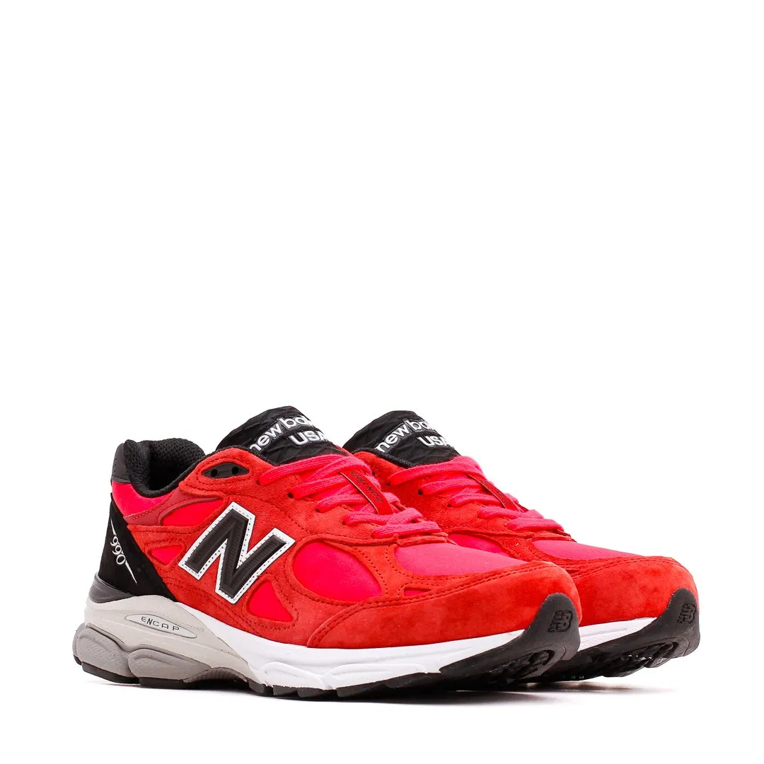 New Balance Men 990v3 Red Made In USA M990PL3