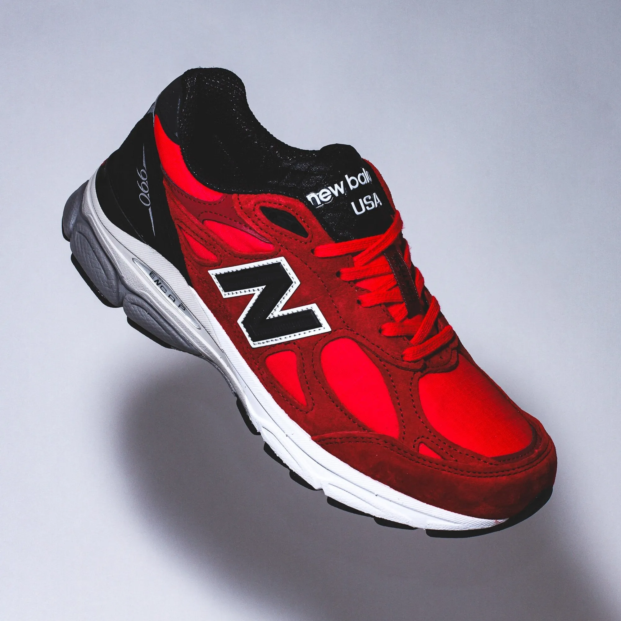 New Balance Men 990v3 Red Made In USA M990PL3