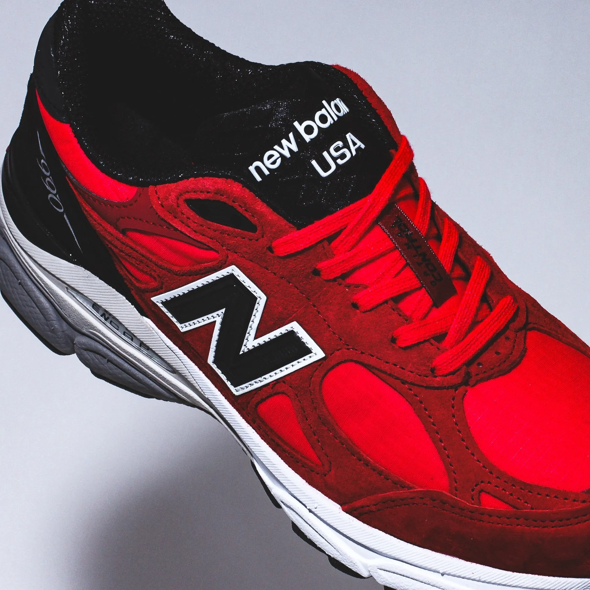 New Balance Men 990v3 Red Made In USA M990PL3