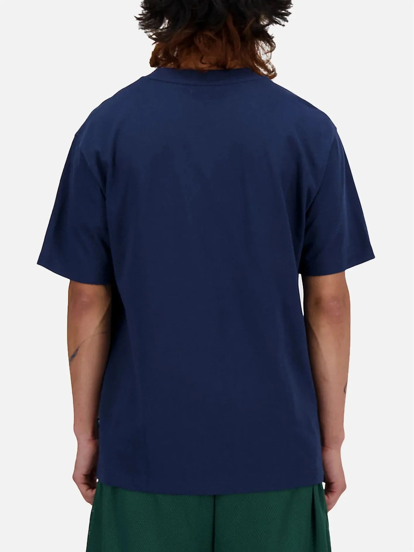 NEW BALANCE NB Athletics Basketball Style Relaxed Tee - Navy