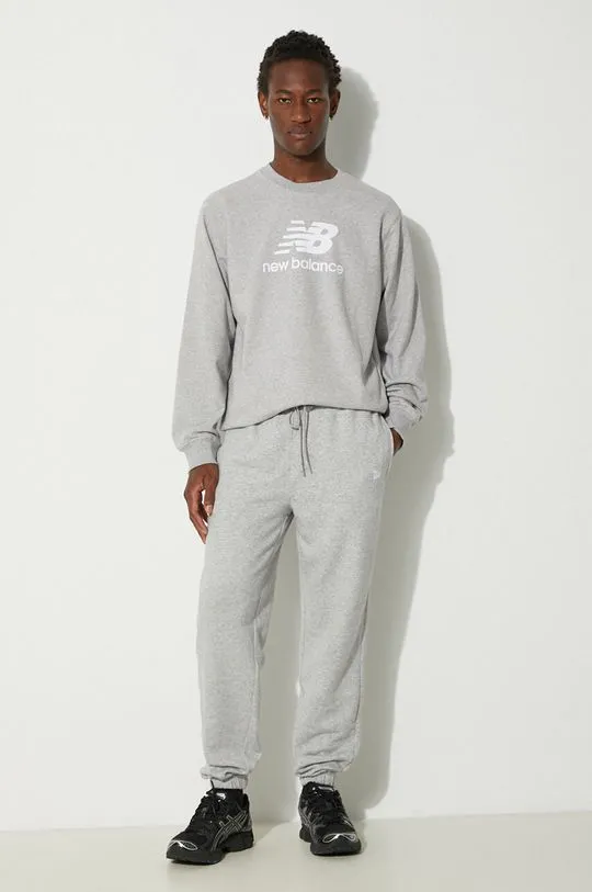 New Balance sweatshirt men's gray color