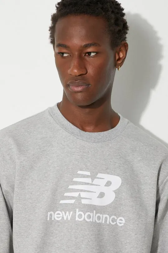 New Balance sweatshirt men's gray color