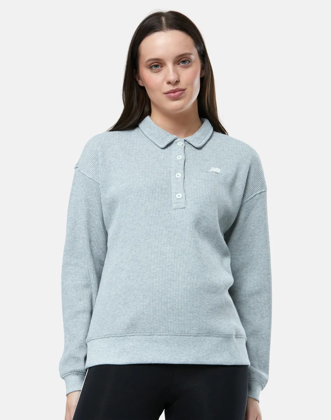 New Balance Womens Athletics Collared Sweatshirt