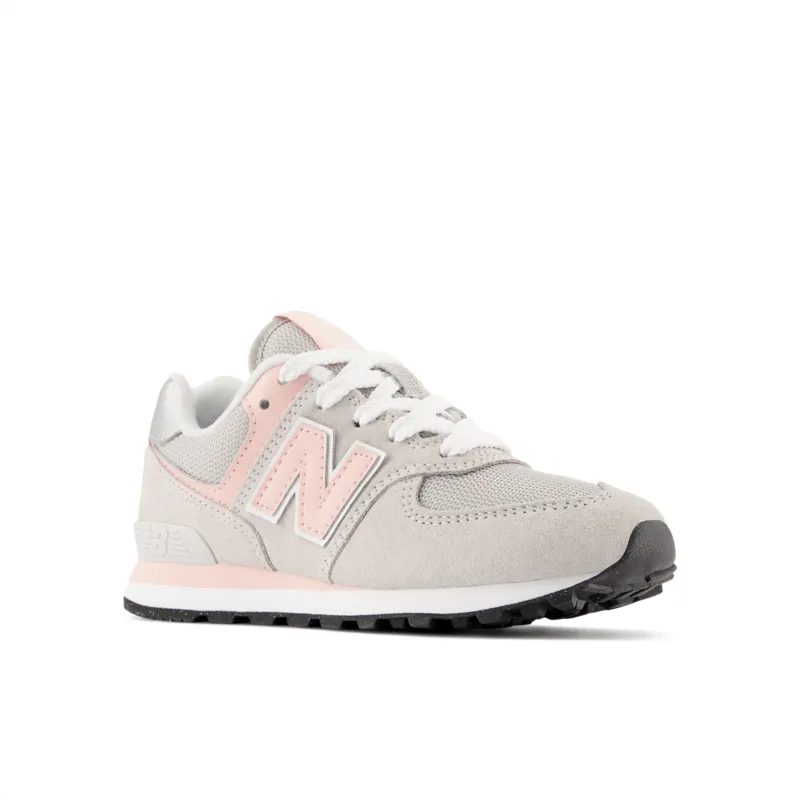 New Balance Youth Girls 574 Running Shoe - PC574EVK (Wide)