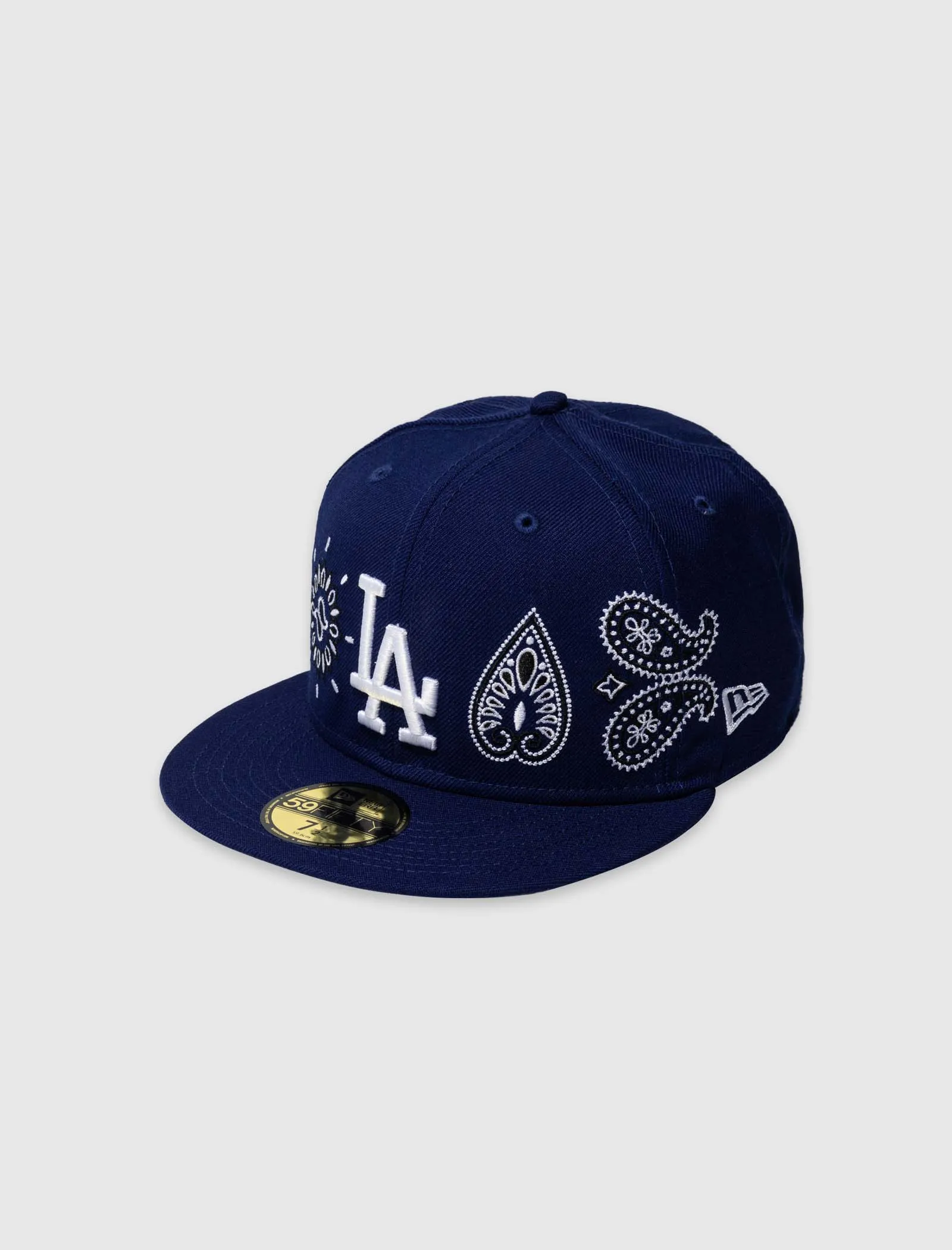 NEW ERA LA DODGERS PAISLEY HAT   NAVY