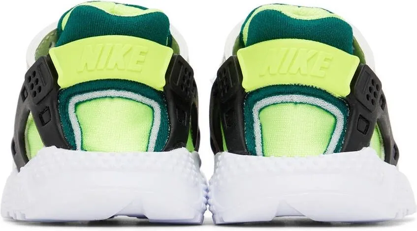 Nike Baby Off-White & Green Huarache Run Sneakers