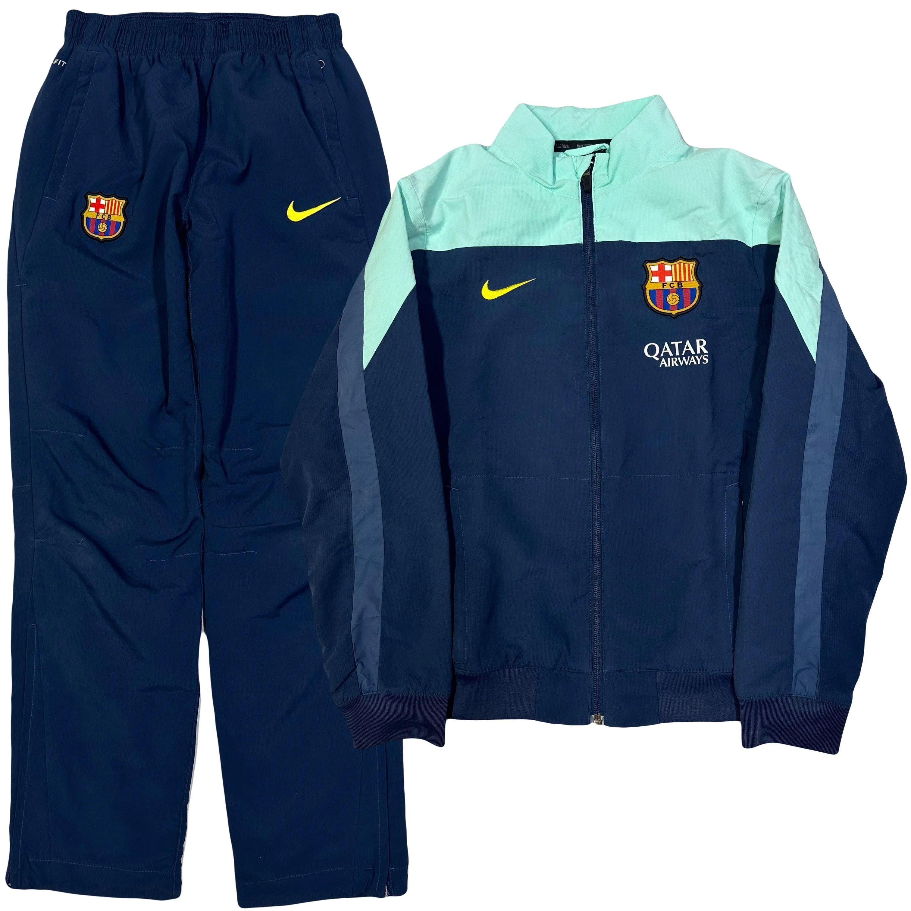 Nike Barcelona 2013/14 Tracksuit In Navy ( Junior S )