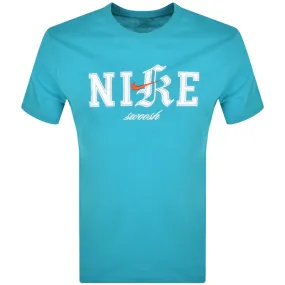 Nike Logo T Shirt Blue