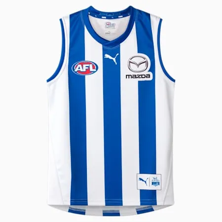 North Melbourne Football Club 2024 Replica Home Guernsey - Youth 8-16 years | Surf The Web-PUMA White-NMFC Home | PUMA Sports | 