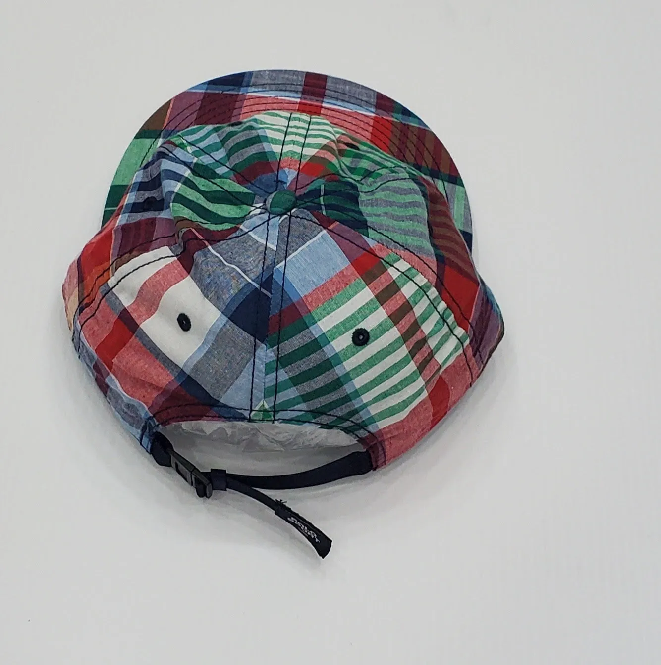 Nwt Polo Sport Plaid Madras Adjustable Hat