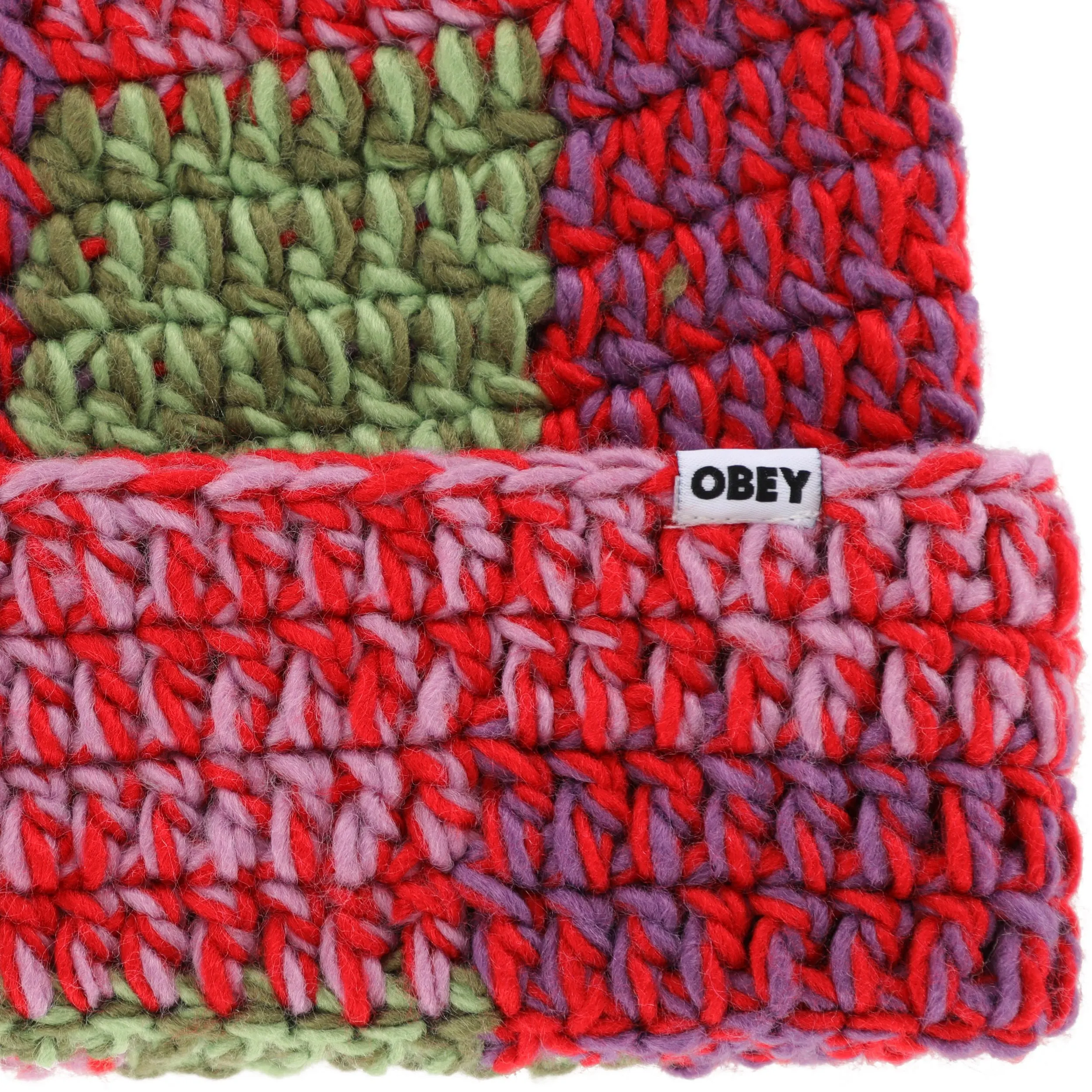 Obey Patchwork Rib Beanie