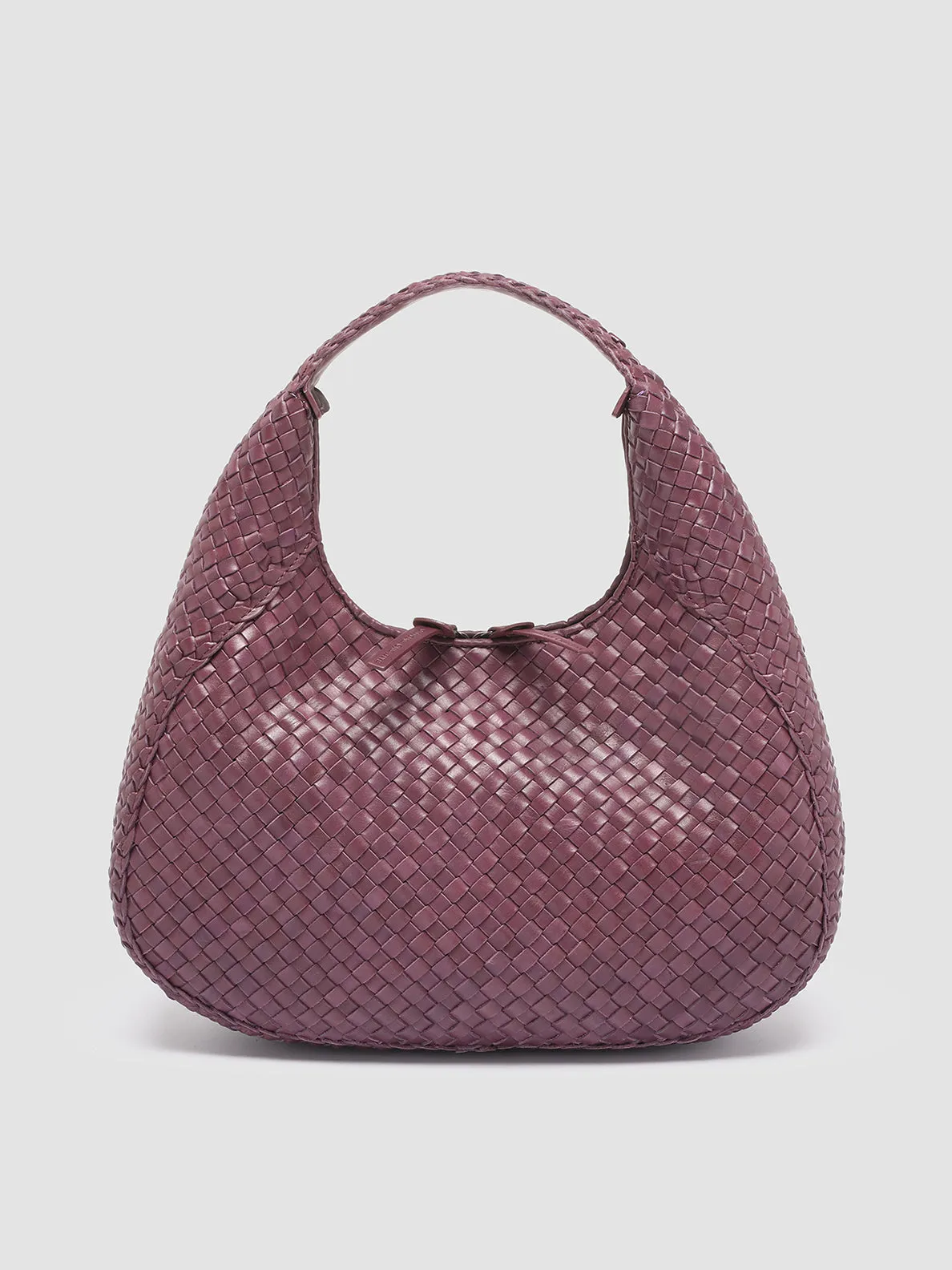 OC CLASS 58 - Burgundy Leather Hobo Bag