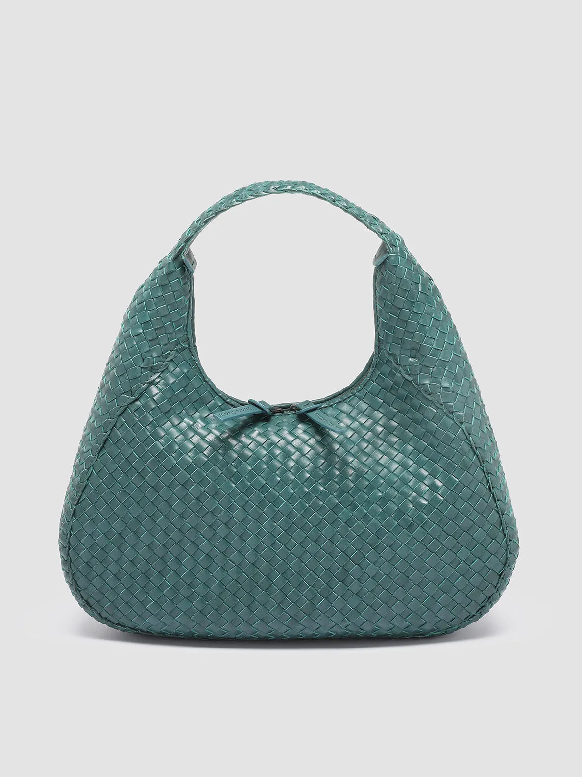 OC CLASS 58 - Green Leather Hobo Bag