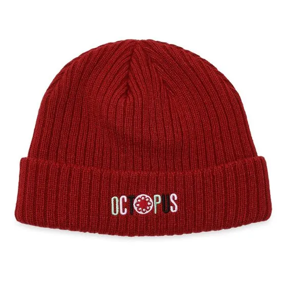 Octopus Letterz Red Beanie Hat