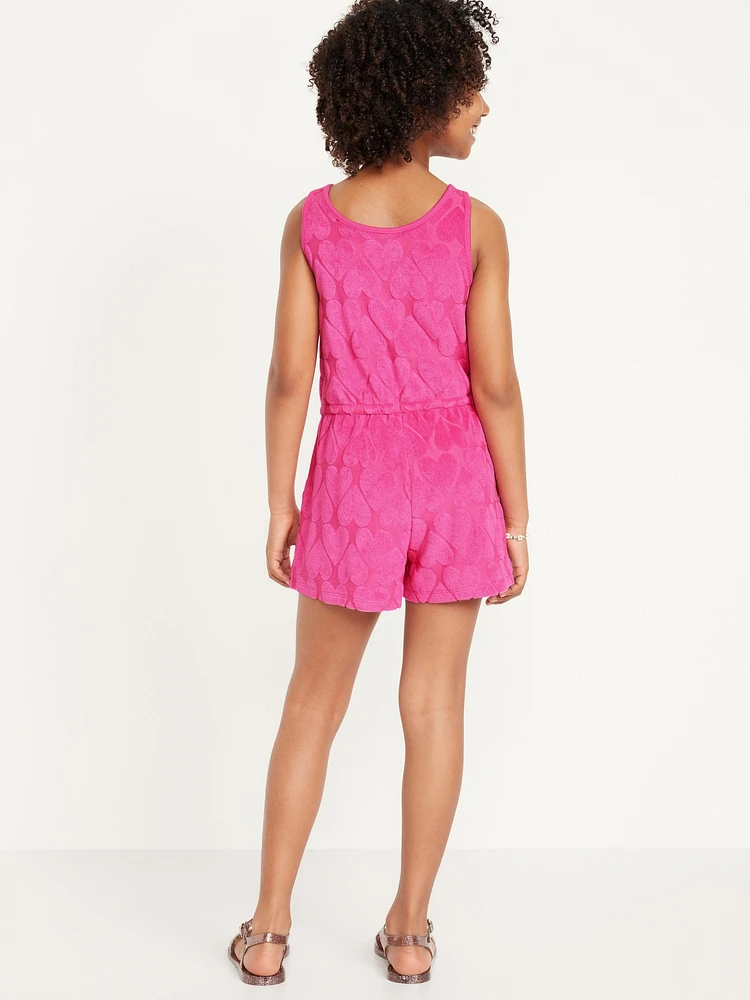 Old Navy Sleeveless Terry Cinched-Waist Romper for Girls