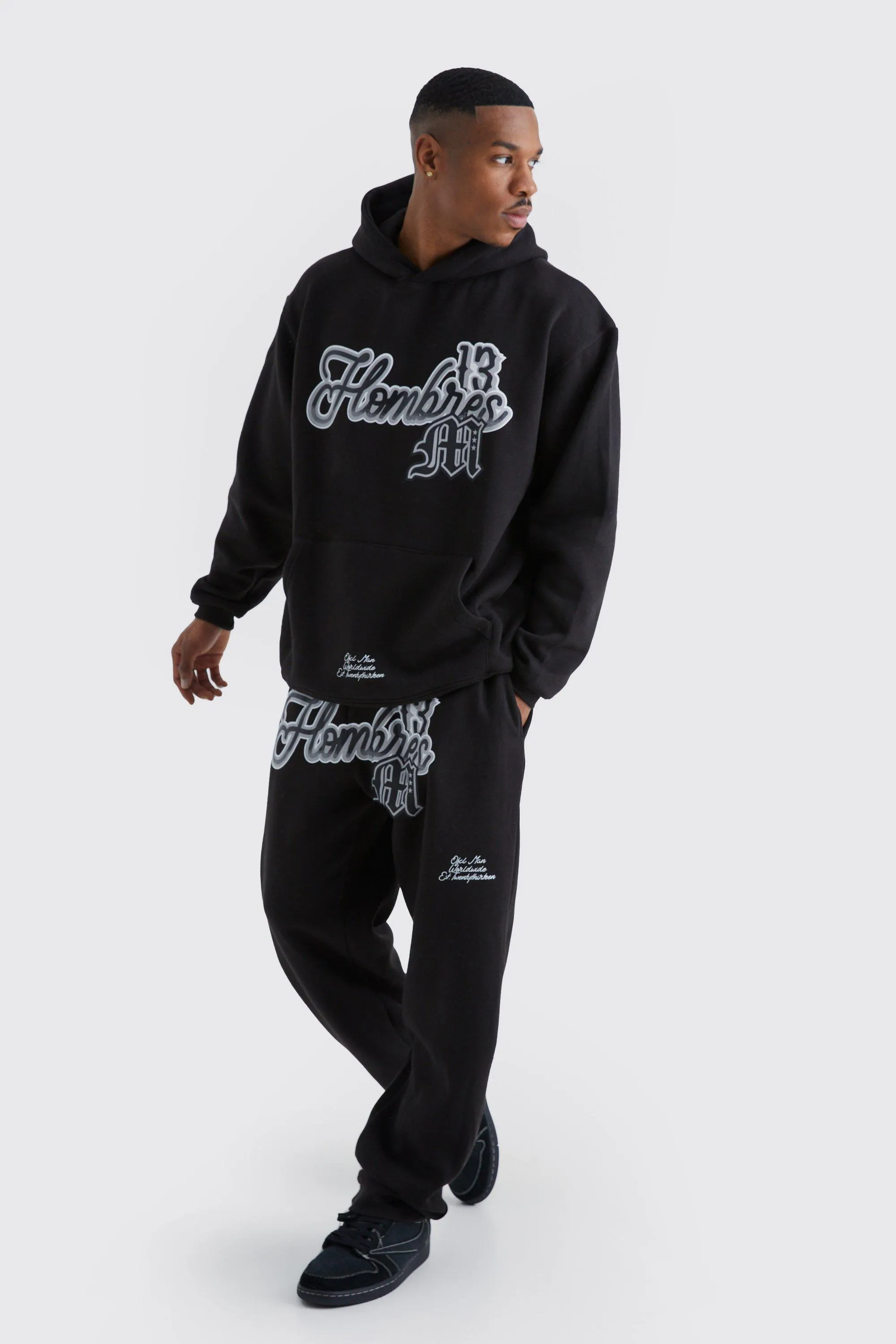 Oversized Homme Print Tracksuit