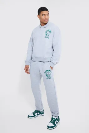 Oversized Homme Rugby Polo Tracksuit