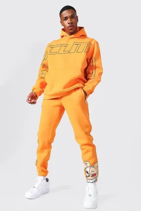 Oversized Ofcl Man Teddy Hooded Tracksuit