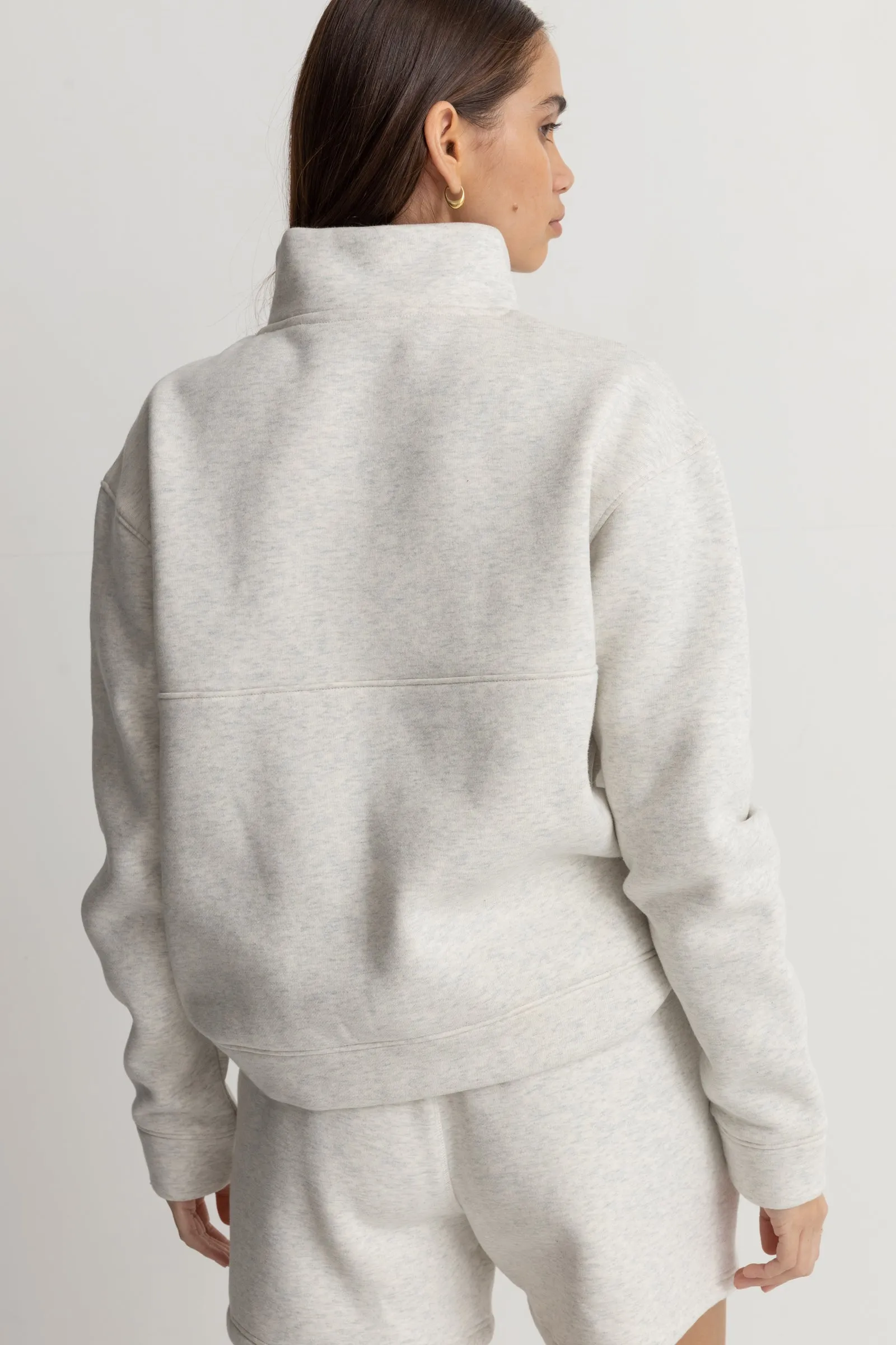 Palma 1/4 Zip Fleece Grey Marle