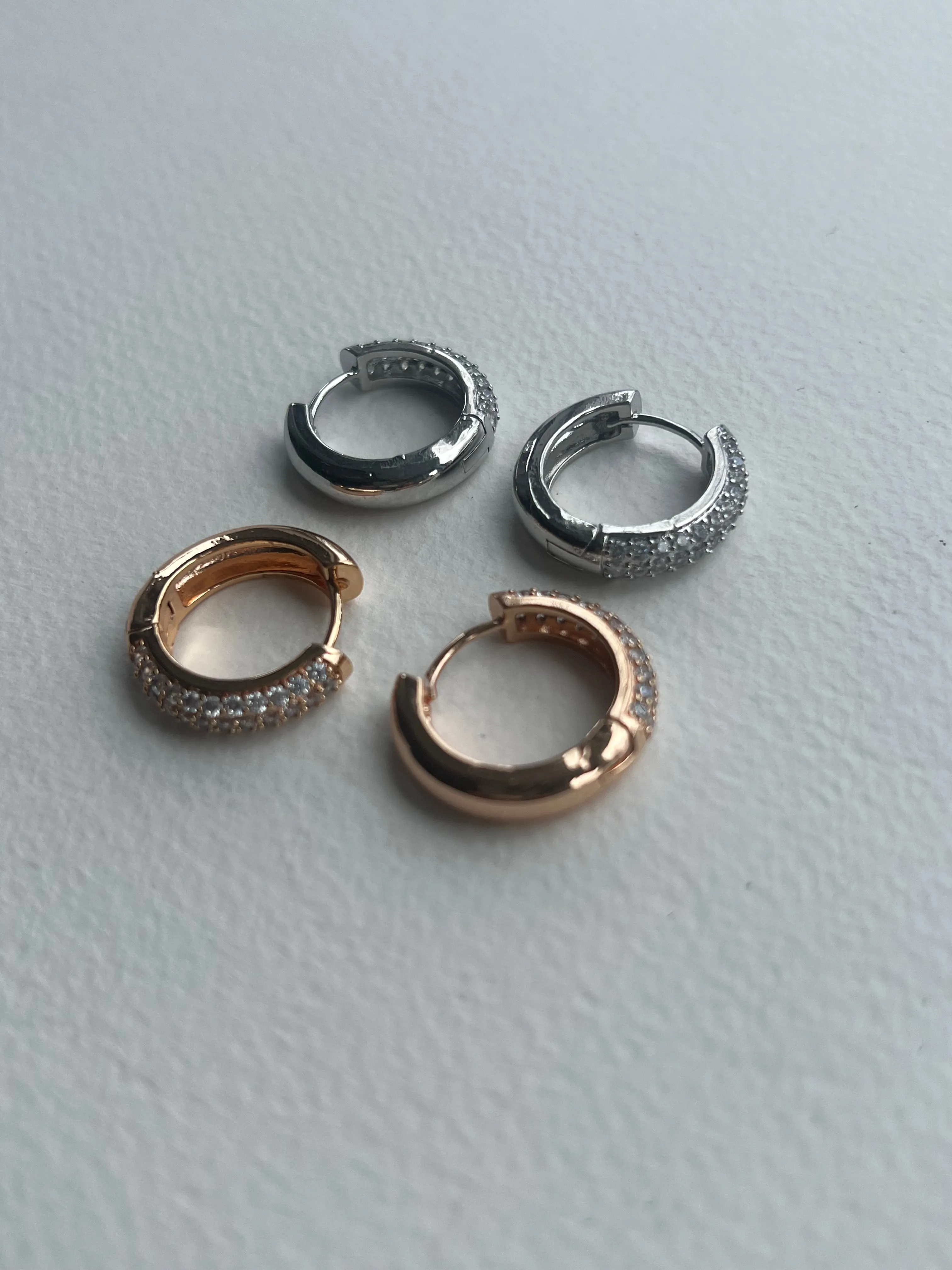 Pave Hoop Earrings | Eloisa